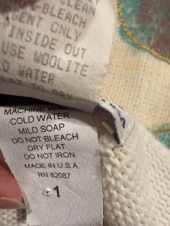 Vintage Kolorway Rare Hand Painted Wine Motif Size 1(L/XL) Artsy Unique - Picture 6 of 8